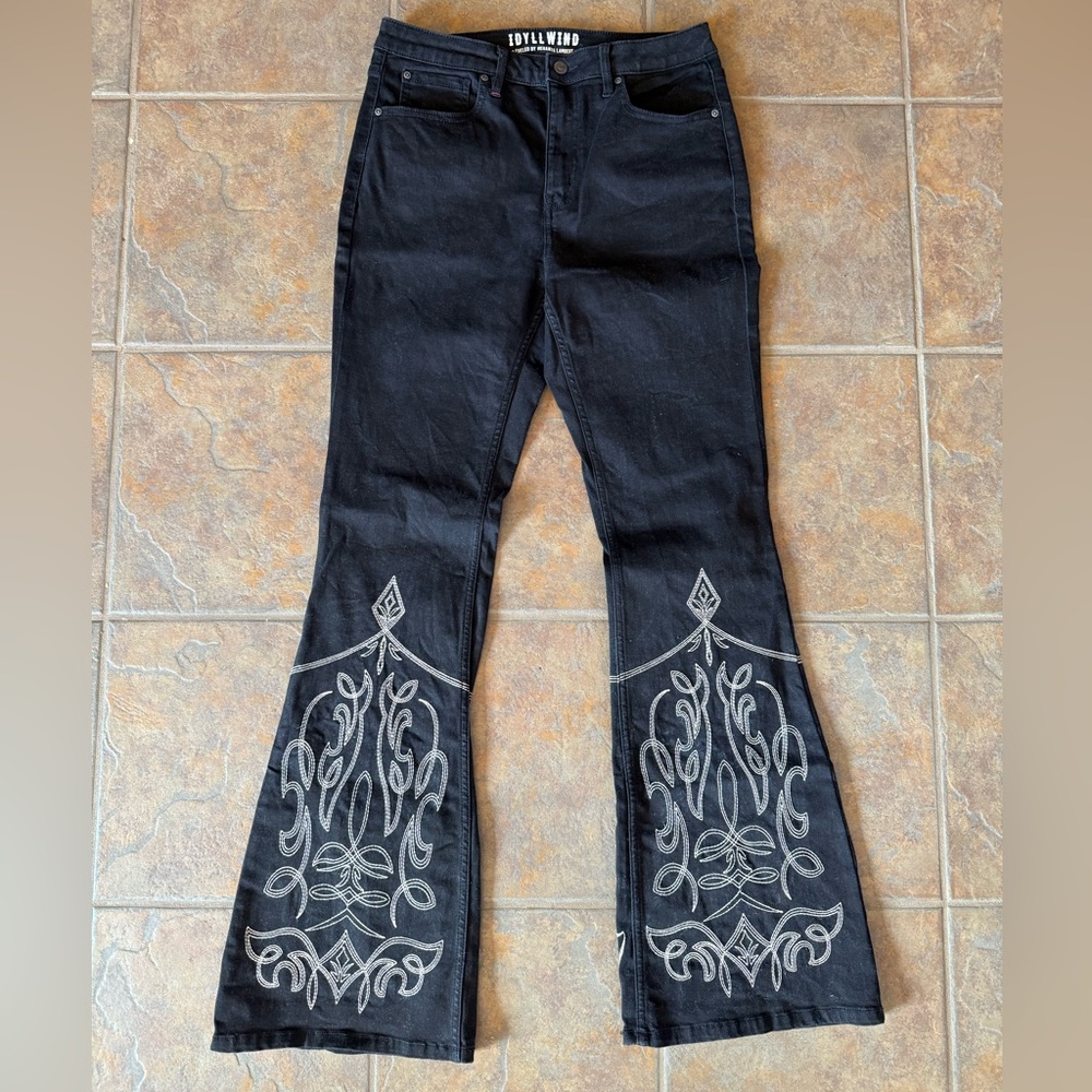 Idyllwind Boostitch Black Flare Jeans